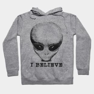 I Believe / UFO Alien Hoodie